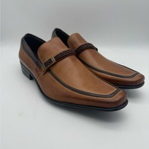 BRAND NEW Mike Konos Men’s Handcrafted Leather Loafers Size 9.5M (Brazil)
